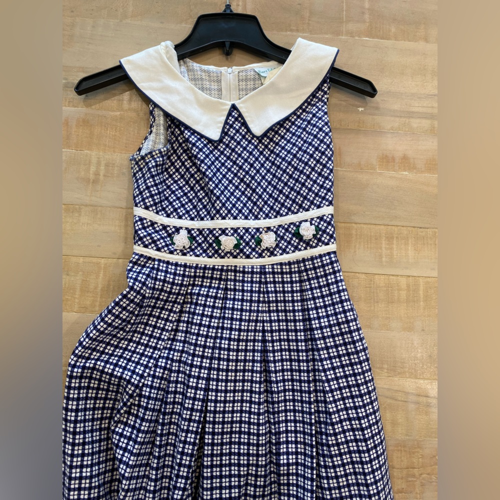 Rare Editions vintage girls 1990: plaid floral dress